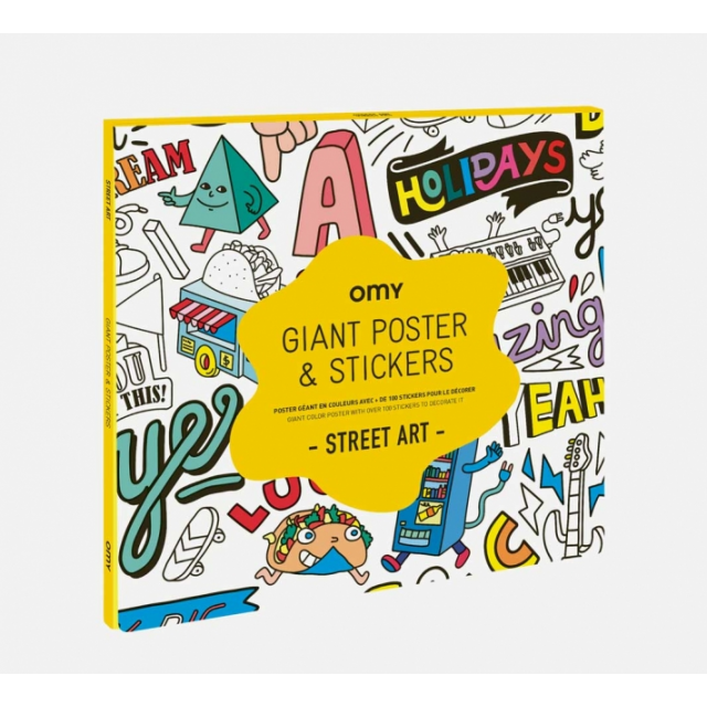 OMY Giant poster & stickers STREET ART
